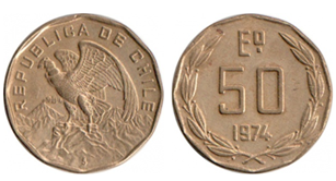 Moneda de 50 escudos de 1974 a 1975