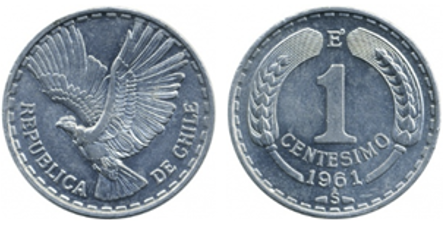 Moneda de 1 centésimo de 1960 a 1963